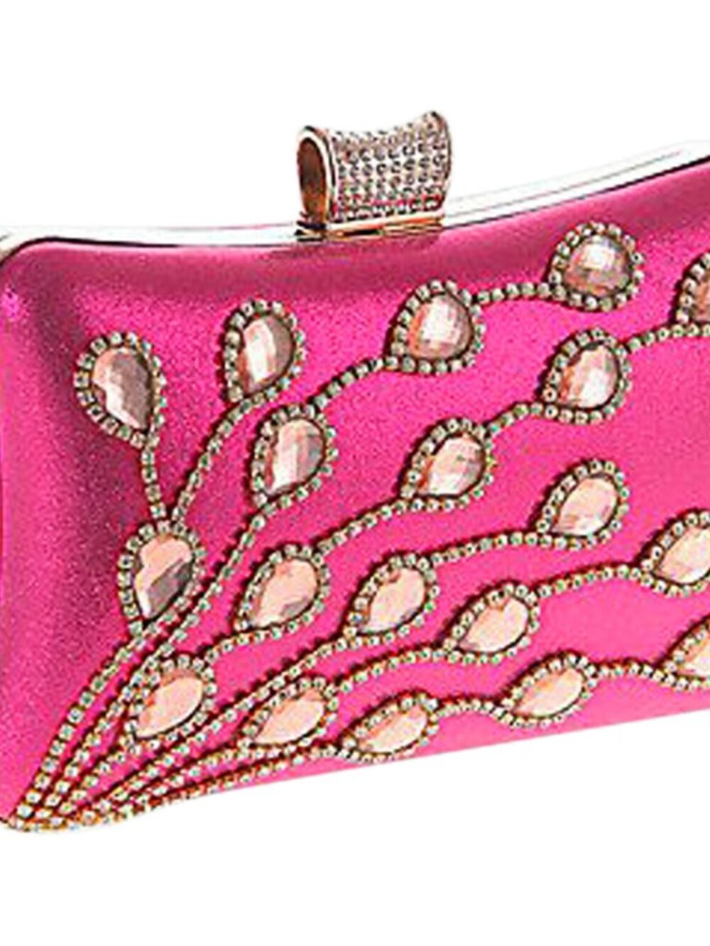 ✨ Multi-Color Amethyst Gem Polyester Clutch ✨